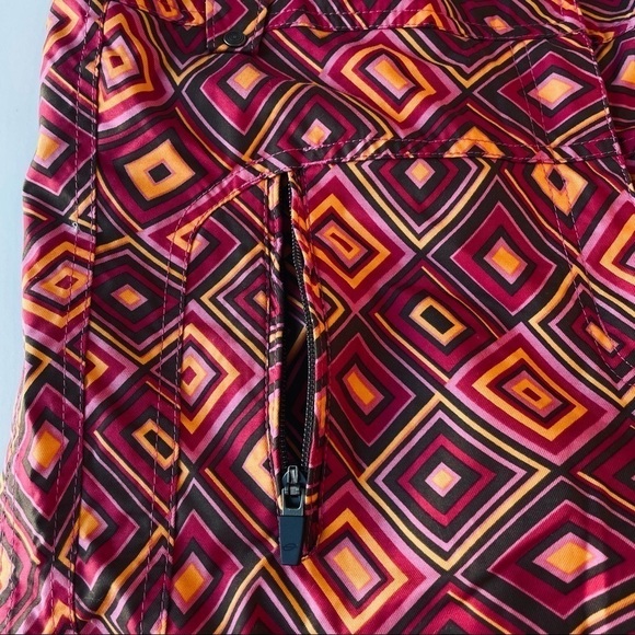 ❤️ Obermeyer fun geometric prints Snow Ski Pants Size 16  N8 - Picture 7 of 13